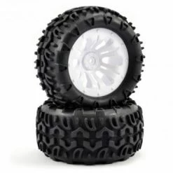 FTX Fastrax 1/10 Klaxon Truck Tyre Mounted On 12-Spoke (12mm Hex) -FTX Sales FAST0068W 1