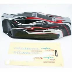 FTX Vantage Pre Painted Bodyshell - Black/Red