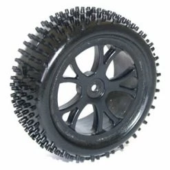 FTX Vantage Front Buggy Tyres Mounted On Black Wheels - 1 Pair
