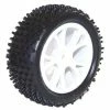 FTX Vantage Front Buggy Tyres Mounted On White Wheels - 1 Pair -FTX Sales FTX6300W x