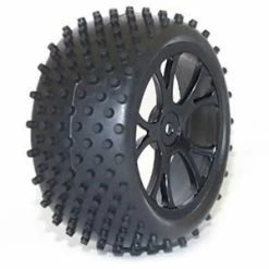 FTX Vantage Rear Buggy Tyres Pre Mounted On Black Wheels - 1 Pair