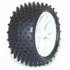 FTX Vantage Rear Buggy Tyres Pre Mounted On White Wheels - 1 Pair -FTX Sales FTX6301W 4fce