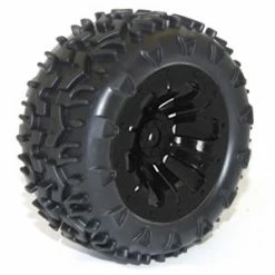 FTX Carnage Tyres Mounted On Black Wheels - 1 Pair