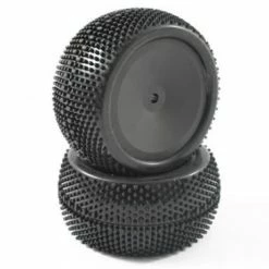 FTX Edge Rear Mounted Wheels/T Yres (Pr) - Black