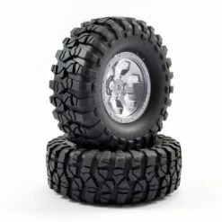 FTX Outback Pre-Mounted 6Hex/T Yre (2) - Chrome -FTX Sales FTX8170C 2