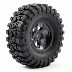 FTX Outback Spare Tyre Mount + Tyre/6 Hex Wheel Black -FTX Sales FTX8249B 2