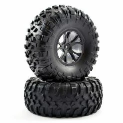 FTX Outlaw Pre-Mounted Wheels + Tyres - Black
