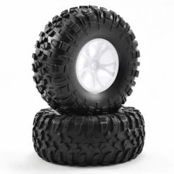 FTX Outlaw Pre-Mounted Wheels + Tyres - White