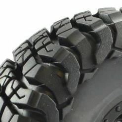 FTX Mauler 2.2 All Terrain Tyres Pre-Glued On Black Wheels -FTX Sales FTX8766B 1