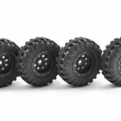 FTX Outback Mini Swamper Tire + Wheel Set - Black (4Pc)