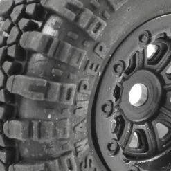 FTX Outback Mini Swamper Tire + Wheel Set - Black (4Pc) -FTX Sales FTX8859BK 2