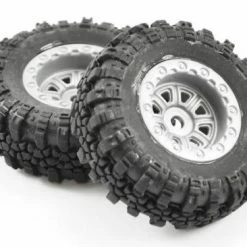FTX Outback Mini Swamper Tire + Wheel Set - Grey (4Pc)