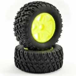 FTX Comet Desert Buggy Front Mounted Tyre + Wheel Yellow -FTX Sales FTX9066Y 1