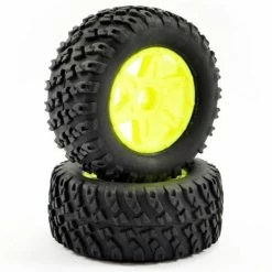 FTX Comet Desert Buggy Front Mounted Tyre + Wheel Yellow
