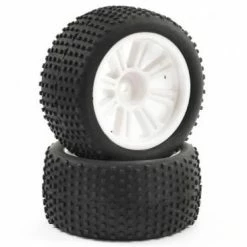 FTX Comet Truggy Rear Mounted Tyre + Wheel White -FTX Sales FTX9068W 1