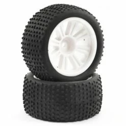 FTX Comet Truggy Rear Mounted Tyre + Wheel White