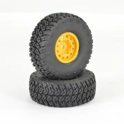 FTX Outback Ranger Xc Wheel + Tyre Set - Yellow (Pr)