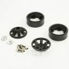 FTX Texan 1/10 6-Spoke Black Beadlock Wheel (Pr)